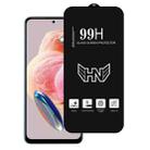 For Redmi Note 12 4G High Aluminum Large Arc Full Screen Tempered Glass Film - 1