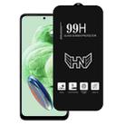 For Redmi Note 12 5G High Aluminum Large Arc Full Screen Tempered Glass Film - 1