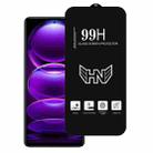 For Redmi Note 12 Explorer High Aluminum Large Arc Full Screen Tempered Glass Film - 1