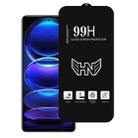 For Redmi Note 12 Pro+ High Aluminum Large Arc Full Screen Tempered Glass Film - 1