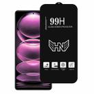 For Redmi Note 12 Pro 5G High Aluminum Large Arc Full Screen Tempered Glass Film - 1