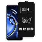 For Redmi Note 11 SE High Aluminum Large Arc Full Screen Tempered Glass Film - 1