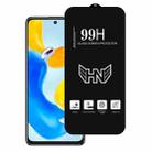 For Redmi Note 11S 5G High Aluminum Large Arc Full Screen Tempered Glass Film - 1