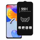 For Redmi Note 11 Pro 5G High Aluminum Large Arc Full Screen Tempered Glass Film - 1