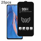 For Redmi Note 11E Pro 25pcs High Aluminum Large Arc Full Screen Tempered Glass Film - 1