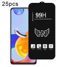 For Redmi Note 11 Pro 4G 25pcs High Aluminum Large Arc Full Screen Tempered Glass Film - 1