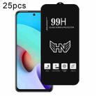 For Redmi Note 11 4G 25pcs High Aluminum Large Arc Full Screen Tempered Glass Film - 1