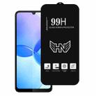 For Redmi 13R High Aluminum Large Arc Full Screen Tempered Glass Film - 1