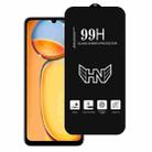 For Redmi 13C 4G High Aluminum Large Arc Full Screen Tempered Glass Film - 1