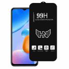 For Redmi 11 Prime 4G High Aluminum Large Arc Full Screen Tempered Glass Film - 1