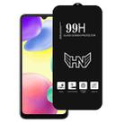 For Redmi 10A High Aluminum Large Arc Full Screen Tempered Glass Film - 1