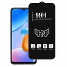 For Redmi 10 5G High Aluminum Large Arc Full Screen Tempered Glass Film - 1