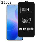 For Redmi K70 Pro 25pcs High Aluminum Large Arc Full Screen Tempered Glass Film - 1