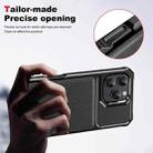 For iPhone 16 Pro Max Vertical Flip Card Bag Holder Leather Phone Case(Black) - 3