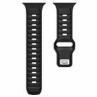 For Apple Watch 42mm / 41mm / 40mm / 38mm Norman Buckle Two-color Silicone Watch Band(Black) - 3