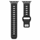 For Apple Watch 46mm / 49mm / 45mm / 44mm Norman Buckle Two-color Silicone Watch Band(Grey Black) - 3