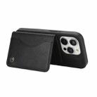 For iPhone 14 Pro Max AwQuer Horizontal Flip Card Bag Holder Leather Phone Case(Black) - 3