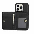 For iPhone 11 Pro Max AwQuer Horizontal Flip Card Bag Holder Leather Phone Case(Black) - 2