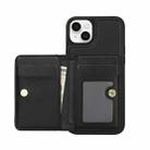For iPhone 11 AwQuer Horizontal Flip Card Bag Holder Leather Phone Case(Black) - 2