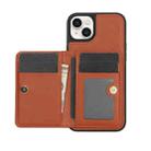 For iPhone 11 AwQuer Horizontal Flip Card Bag Holder Leather Phone Case(Brown) - 2