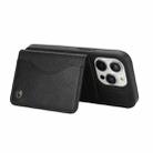 For iPhone 11 Pro AwQuer Horizontal Flip Card Bag Holder Leather Phone Case(Black) - 3