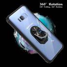 For Samsung Galaxy S8+ Shockproof Transparent TPU + Acrylic Protective Case with Ring Holder(Blue) - 3
