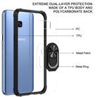 For Samsung Galaxy S8+ Shockproof Transparent TPU + Acrylic Protective Case with Ring Holder(Black) - 2