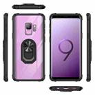 For Samsung Galaxy S9 Shockproof Transparent TPU + Acrylic Protective Case with Ring Holder(Black) - 2