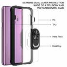 For Samsung Galaxy S9 Shockproof Transparent TPU + Acrylic Protective Case with Ring Holder(Black) - 3