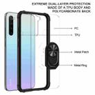 For Xiaomi Redmi Note 8 Shockproof Transparent TPU + Acrylic Protective Case with Ring Holder(Black and Silver) - 3
