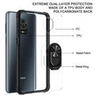 For Xiaomi Redmi Note 9 Pro Shockproof Transparent TPU + Acrylic Protective Case with Ring Holder(Black and Silver) - 3