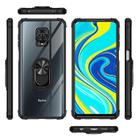 For Xiaomi Redmi Note 9 Pro Shockproof Transparent TPU + Acrylic Protective Case with Ring Holder(Black) - 2