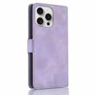 For iPhone 15 Pro Max Dreamy Butterfly Love Flower Embossed Leather Phone Case(Purple) - 3