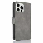 For iPhone 15 Pro Max Dreamy Butterfly Love Flower Embossed Leather Phone Case(Grey) - 3