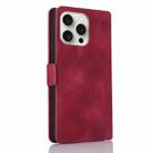 For iPhone 15 Pro Max Dreamy Butterfly Love Flower Embossed Leather Phone Case(Red) - 3