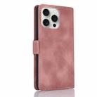 For iPhone 15 Plus Dreamy Butterfly Love Flower Embossed Leather Phone Case(Rose Gold) - 3
