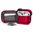 For AirPods Pro Automatic Switch Lock Bluetooth Earphone Shockproof Protective Case(Red) - 1