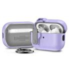 For AirPods Pro Automatic Switch Lock Bluetooth Earphone Shockproof Protective Case(Purple) - 1