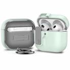 For AirPods 4 Automatic Switch Lock Bluetooth Earphone Shockproof Protective Case(Mint Green) - 1