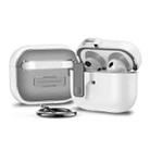 For AirPods 3 Automatic Switch Lock Bluetooth Earphone Shockproof Protective Case(White) - 1