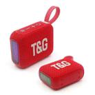 T&G TG445 Portable Stereo Subwoofer Bass RGB Light Wireless TWS BT Speaker(Red) - 1