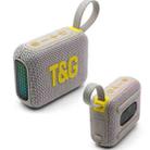 T&G TG445 Portable Stereo Subwoofer Bass RGB Light Wireless TWS BT Speaker(Grey) - 1