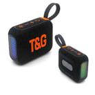 T&G TG445 Portable Stereo Subwoofer Bass RGB Light Wireless TWS BT Speaker(Black) - 1