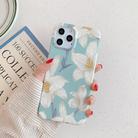 For iPhone 12 mini Fresh Flower Pattern Soft TPU Protective Case(Lily) - 2