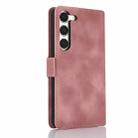 For Samsung Galaxy S23 5G Dreamy Butterfly Love Flower Embossed Leather Phone Case(Rose Gold) - 3