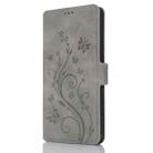 For Samsung Galaxy S23 5G Dreamy Butterfly Love Flower Embossed Leather Phone Case(Grey) - 2