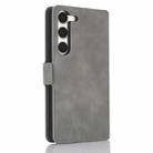 For Samsung Galaxy S23+ 5G Dreamy Butterfly Love Flower Embossed Leather Phone Case(Grey) - 3