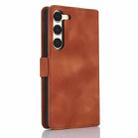 For Samsung Galaxy S23+ 5G Dreamy Butterfly Love Flower Embossed Leather Phone Case(Brown) - 3