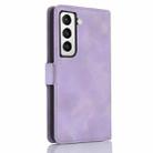 For Samsung Galaxy S22+ 5G Dreamy Butterfly Love Flower Embossed Leather Phone Case(Purple) - 3