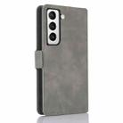 For Samsung Galaxy S21 5G Dreamy Butterfly Love Flower Embossed Leather Phone Case(Grey) - 3